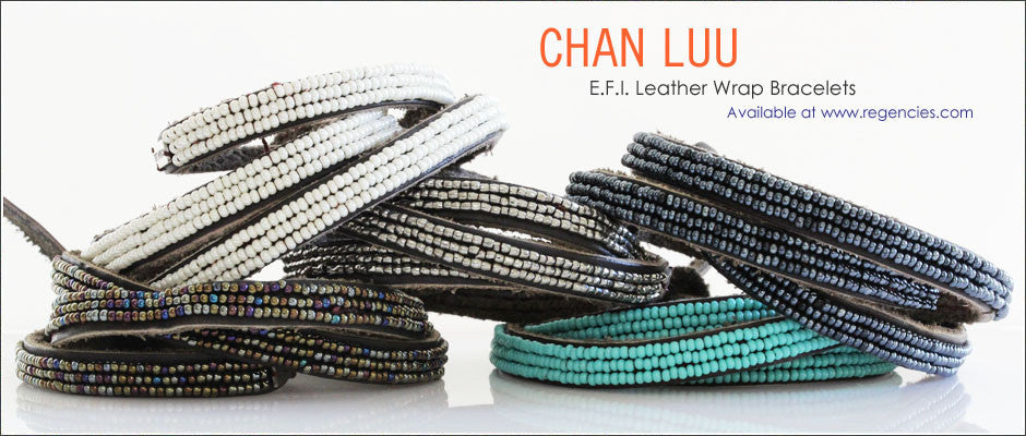 NEW Chan Luu EFI Seed Beaded Triple Wrap Leather Bracelets