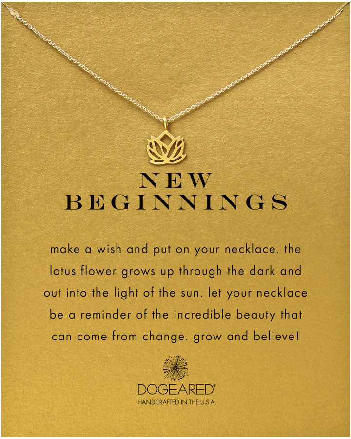 New on sale beginnings necklace