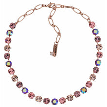 Mariana "Flamingo" Rose Gold Plated Must-Have Everyday Crystal Necklace, 3252 319rg