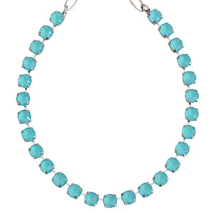 Mariana "Sun-Kissed Aqua" Rhodium Plated Must-Have Everyday Crystal Necklace, 3252 146146ro