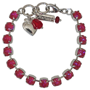 Mariana "Sun-Kissed Blush" Rhodium Plated Must-Have Everyday Crystal Tennis Bracelet, 4252 168168ro