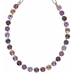 Mariana "Wildberry" Rhodium Plated Must-Have Everyday Crystal Necklace, 3252 1134ro