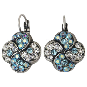 Mariana "Italian Ice" Silver Plated Extra Luxurious Clover Crystal Earrings, 1319/1 141