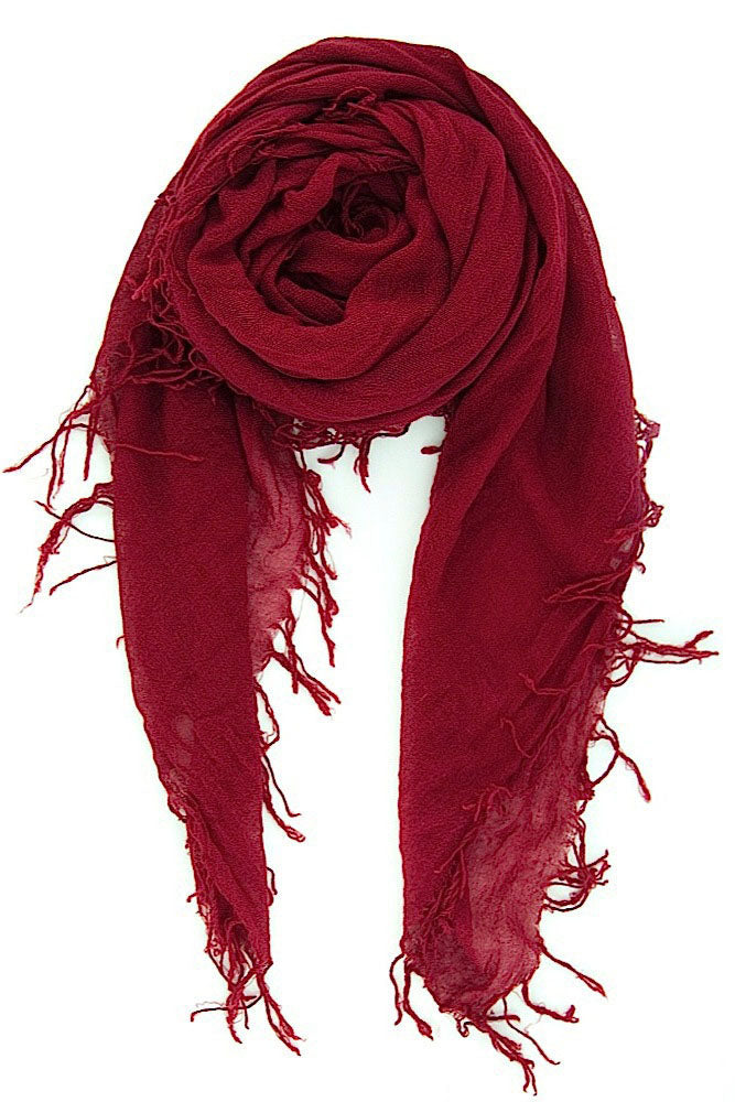 Chan Luu Cashmere and Silk Scarf Wrap Biking Red BRH SC 140