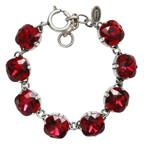 Catherine Popesco Large Stone Crystal Bracelet - Assorted Colors in Gold or  Silver