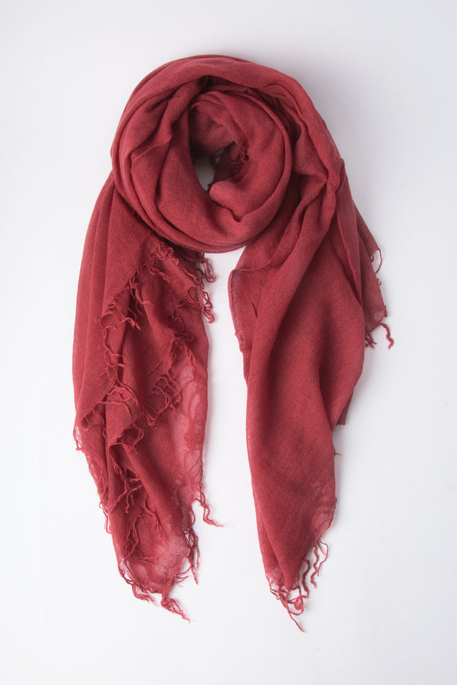 Chan Luu Cashmere and Silk Scarf Wrap Red Pear BRH SC 140