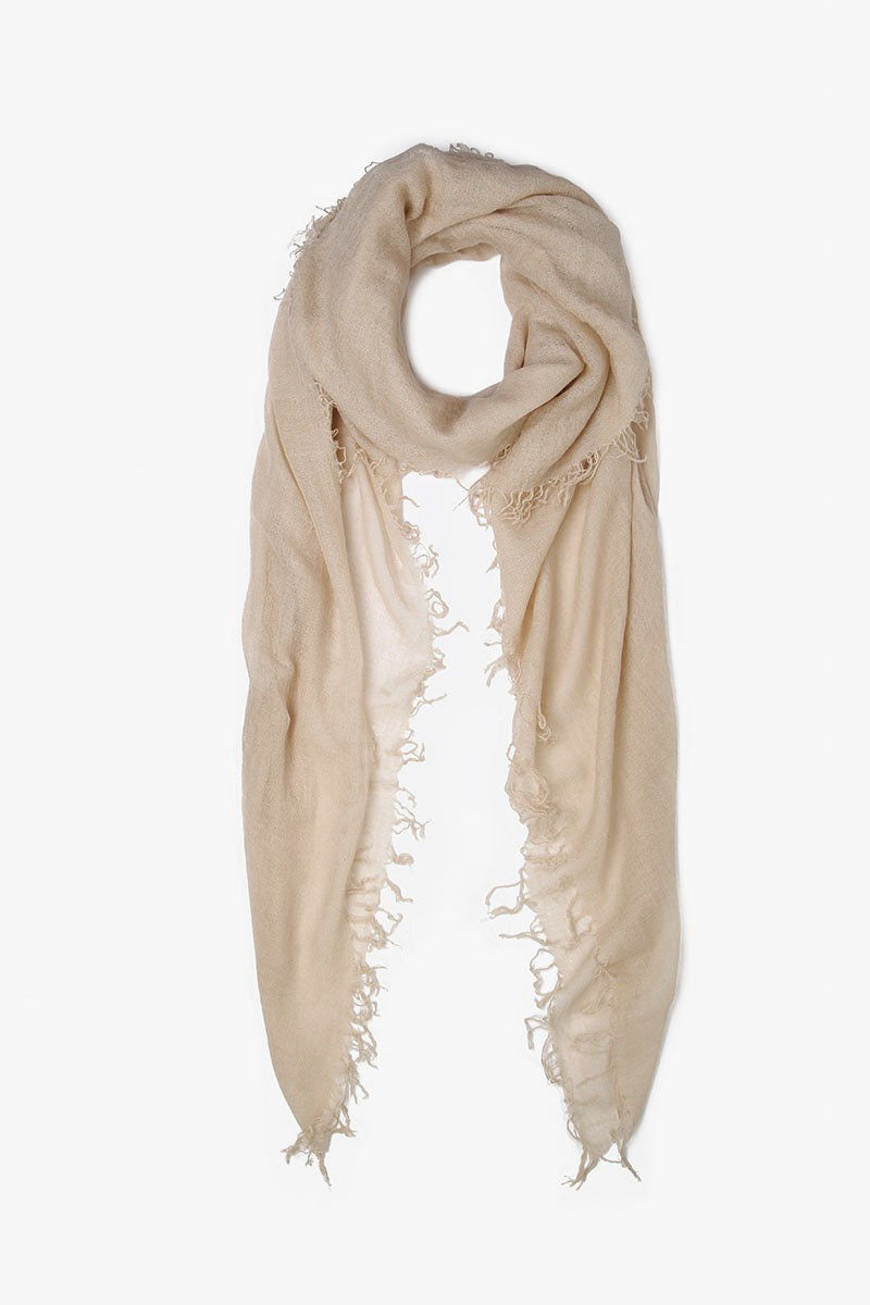 Chan Luu Cashmere and Silk Scarf Wrap Doeskin BRH SC 140 Regencies